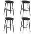 Swen Studio -  5 Piece Bar Set Black